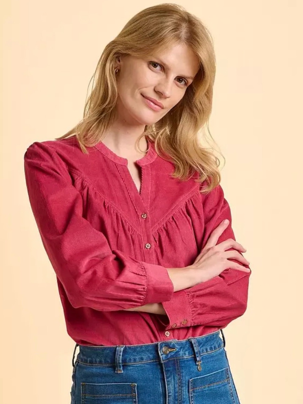 RARE! Sample 
Brakeburn
Lindsay Blouse - Pink
